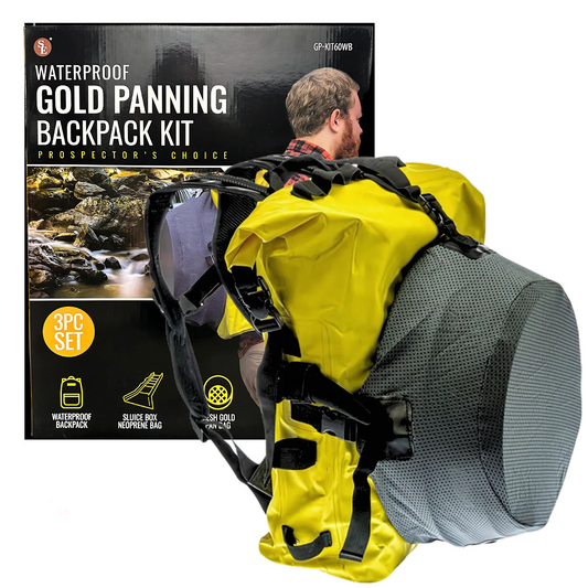 3 Piece Waterproof Gold Panning Backpack