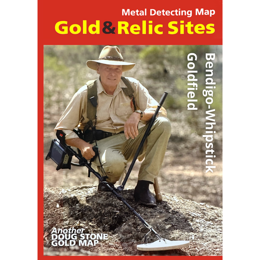 VIC Bendigo Whipstick GOLD & RELIC MAP